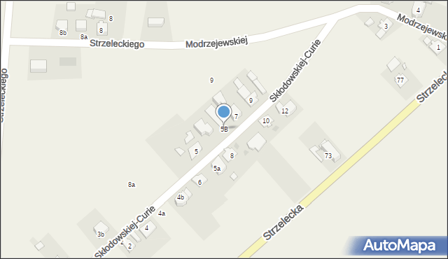 Jemielnica, Skłodowskiej-Curie Marii, 5B, mapa Jemielnica