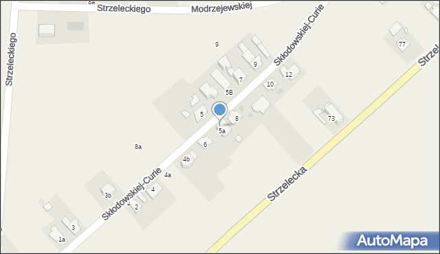 Jemielnica, Skłodowskiej-Curie Marii, 6A, mapa Jemielnica