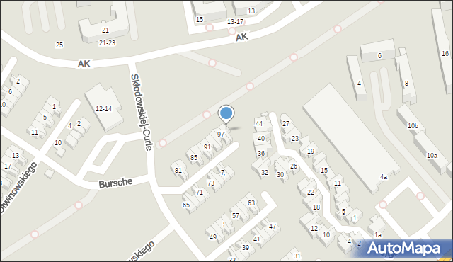Kalisz, Skłodowskiej-Curie Marii, 99, mapa Kalisza