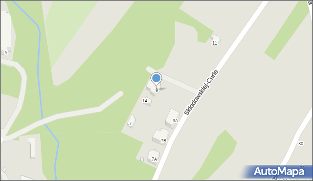 Karpacz, Skłodowskiej-Curie Marii, 9, mapa Karpacz