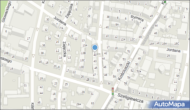 Katowice, Skłodowskiej-Curie Marii, 41, mapa Katowic