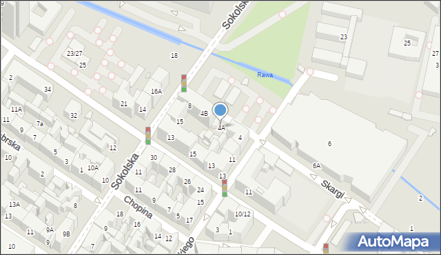 Katowice, Skargi Piotra, ks., 4A, mapa Katowic