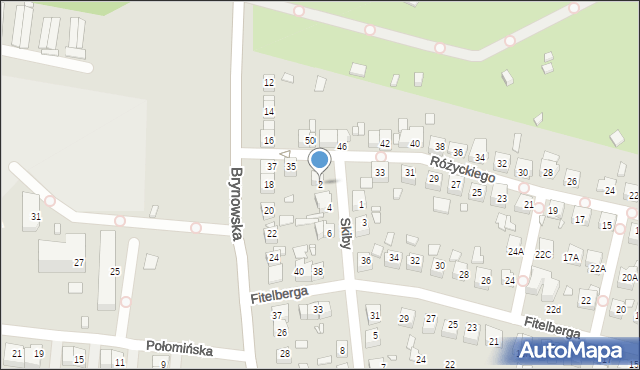 Katowice, Skiby Kazimierza, 2, mapa Katowic