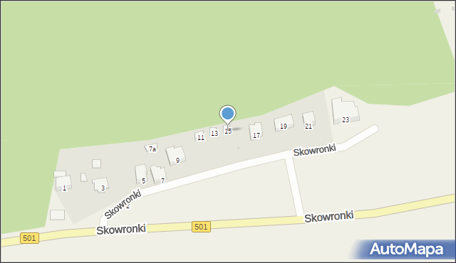 Kąty Rybackie, Skowronki, 15, mapa Kąty Rybackie