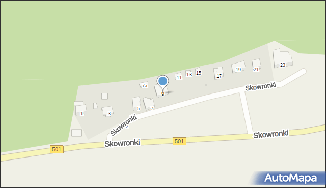 Kąty Rybackie, Skowronki, 9, mapa Kąty Rybackie