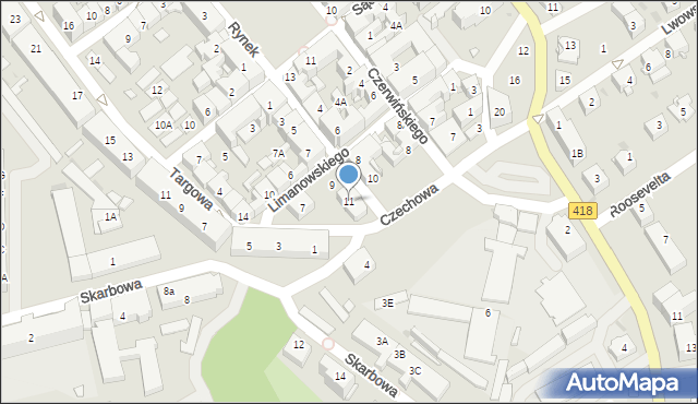 Kędzierzyn-Koźle, Skłodowskiej-Curie Marii, 11, mapa Kędzierzyna-Koźle