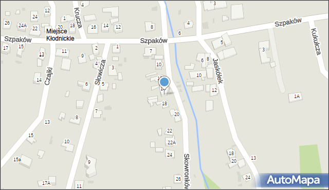 Kędzierzyn-Koźle, Skowronków, 16, mapa Kędzierzyna-Koźle