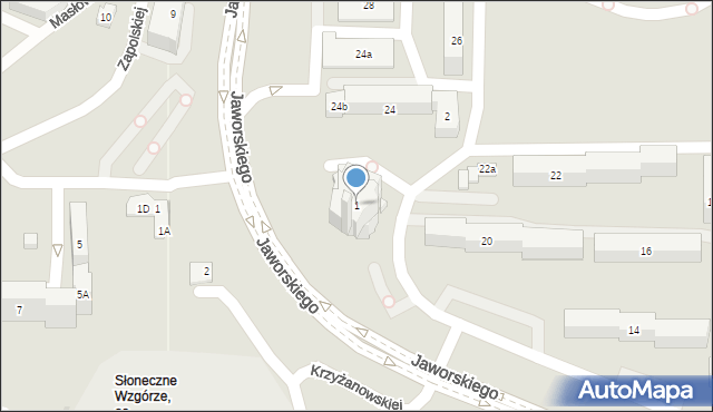 Kielce, Skwer św. Jadwigi Królowej, 1, mapa Kielc