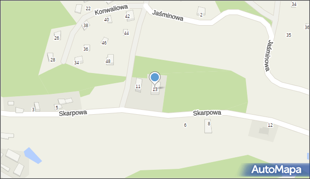 Kielno, Skarpowa, 13, mapa Kielno