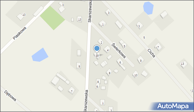 Kleszczewo Kościerskie, Skarszewska, 10, mapa Kleszczewo Kościerskie