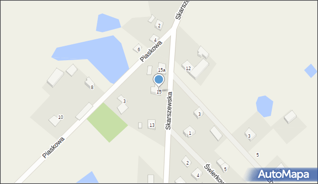 Kleszczewo Kościerskie, Skarszewska, 15, mapa Kleszczewo Kościerskie