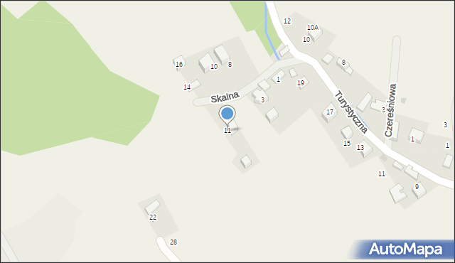 Kobylany, Skalna, 11, mapa Kobylany