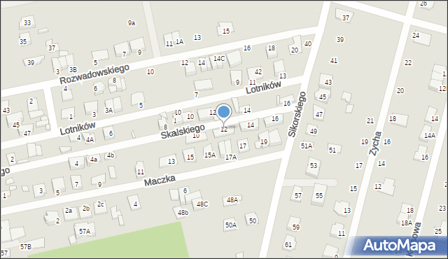 Kobyłka, Skalskiego Stanisława, 12, mapa Kobyłka