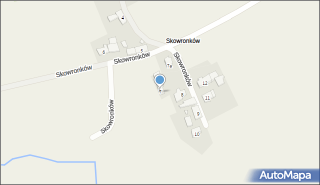 Konradów, Skowronków, 7, mapa Konradów