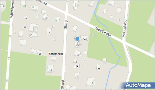 Konstancin-Jeziorna, Skargi Piotra, ks., 11, mapa Konstancin-Jeziorna