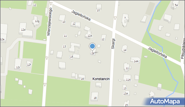 Konstancin-Jeziorna, Skargi Piotra, ks., 14, mapa Konstancin-Jeziorna