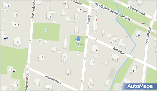 Konstancin-Jeziorna, Skargi Piotra, ks., 6, mapa Konstancin-Jeziorna