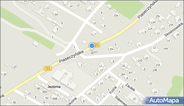 Konstancin-Jeziorna, Skolimowska, 1a, mapa Konstancin-Jeziorna