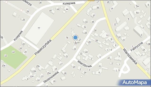 Konstancin-Jeziorna, Skolimowska, 25, mapa Konstancin-Jeziorna