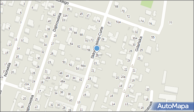 Konstantynów Łódzki, Skłodowskiej-Curie Marii, 25, mapa Konstantynów Łódzki