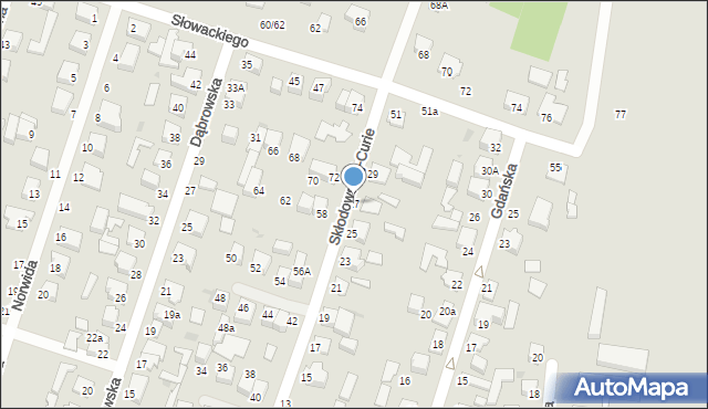 Konstantynów Łódzki, Skłodowskiej-Curie Marii, 27, mapa Konstantynów Łódzki