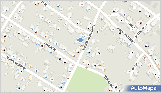Kościan, Skłodowskiej-Curie Marii, 10, mapa Kościan