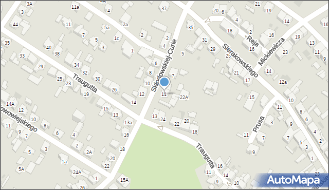 Kościan, Skłodowskiej-Curie Marii, 11, mapa Kościan