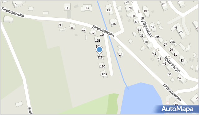 Kościerzyna, Skarszewska, 12B, mapa Kościerzyna