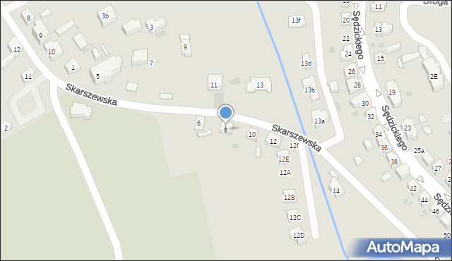 Kościerzyna, Skarszewska, 8, mapa Kościerzyna