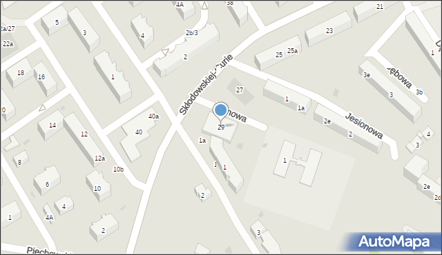 Kościerzyna, Skłodowskiej-Curie Marii, 29, mapa Kościerzyna