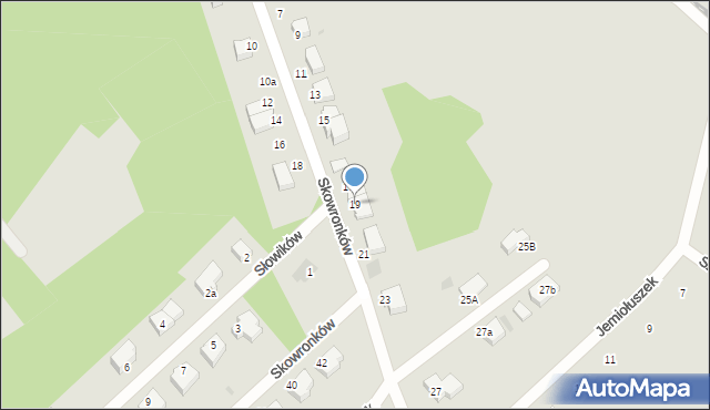 Koszalin, Skowronków, 19, mapa Koszalina