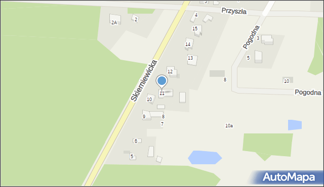 Kozłów Biskupi, Skierniewicka, 11, mapa Kozłów Biskupi