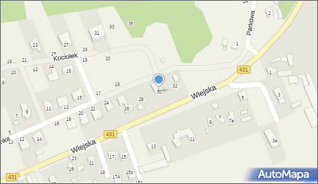 Krosinko, Skrzynka, 30, mapa Krosinko