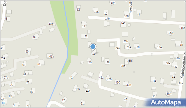 Krosno, Skłodowskiej-Curie Marii, 24, mapa Krosna