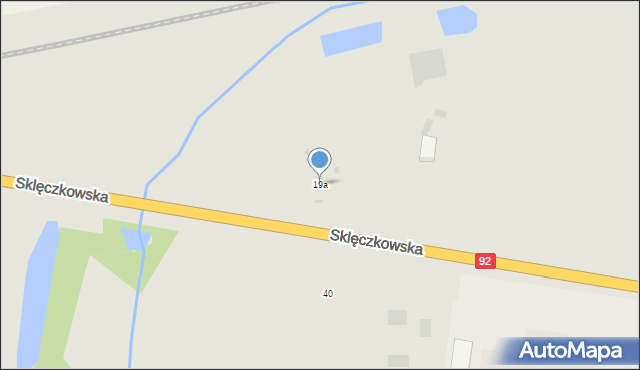 Kutno, Sklęczkowska, 19a, mapa Kutno