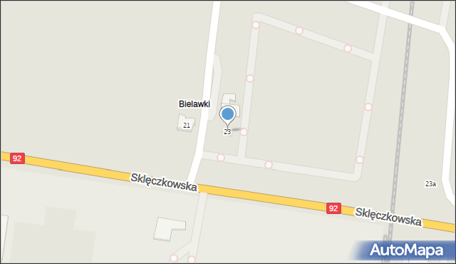 Kutno, Sklęczkowska, 23, mapa Kutno