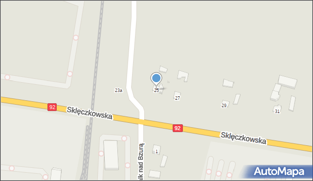 Kutno, Sklęczkowska, 25, mapa Kutno