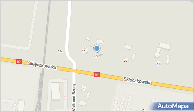 Kutno, Sklęczkowska, 27, mapa Kutno