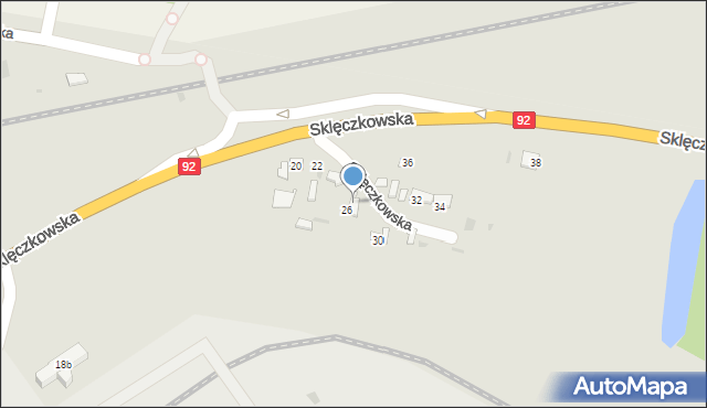 Kutno, Sklęczkowska, 28, mapa Kutno