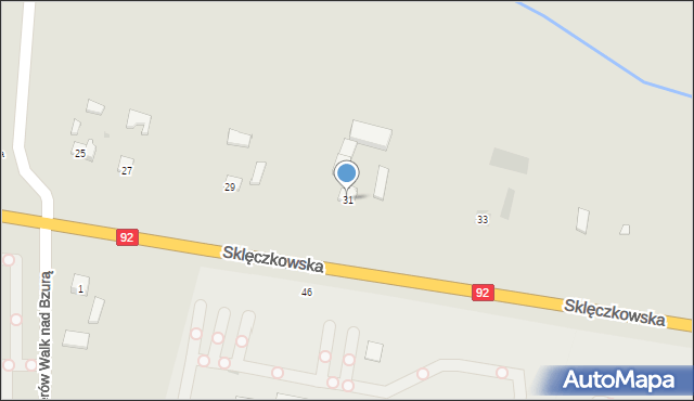 Kutno, Sklęczkowska, 31, mapa Kutno