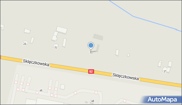Kutno, Sklęczkowska, 33, mapa Kutno