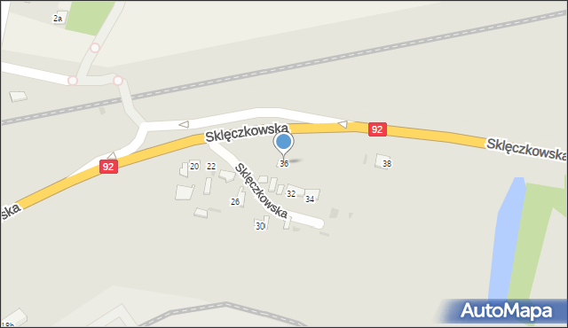 Kutno, Sklęczkowska, 36, mapa Kutno