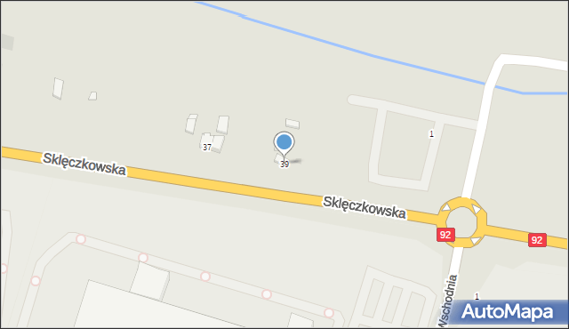 Kutno, Sklęczkowska, 39, mapa Kutno