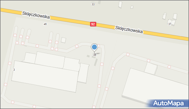 Kutno, Sklęczkowska, 48, mapa Kutno