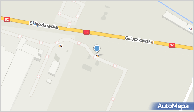 Kutno, Sklęczkowska, 66, mapa Kutno