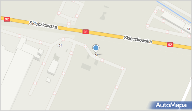 Kutno, Sklęczkowska, 66, mapa Kutno