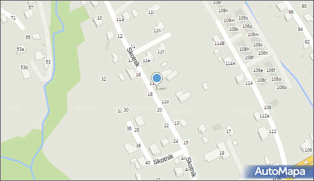 Łańcut, Skotnik, 11c, mapa Łańcut