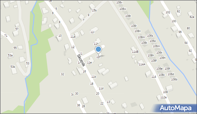 Łańcut, Skotnik, 11f, mapa Łańcut