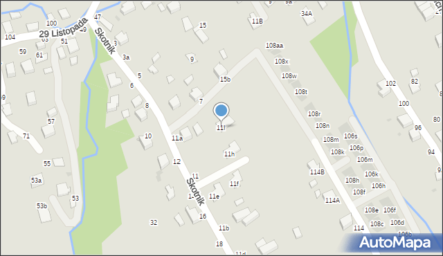 Łańcut, Skotnik, 11I, mapa Łańcut