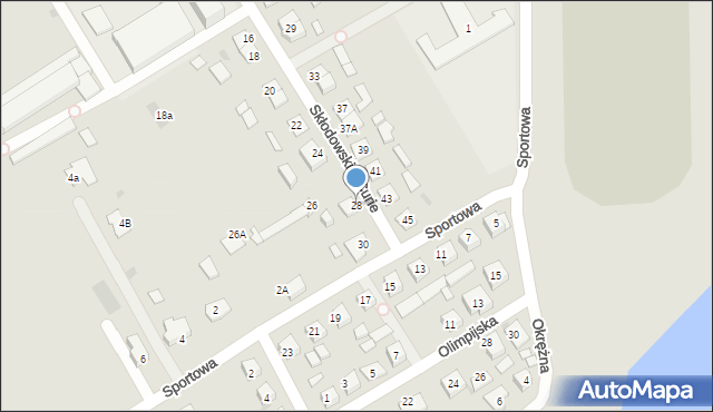 Łasin, Skłodowskiej-Curie Marii, 28, mapa Łasin